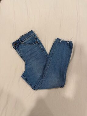 Express Super High-Rise Slim Jeans in Medium Blue